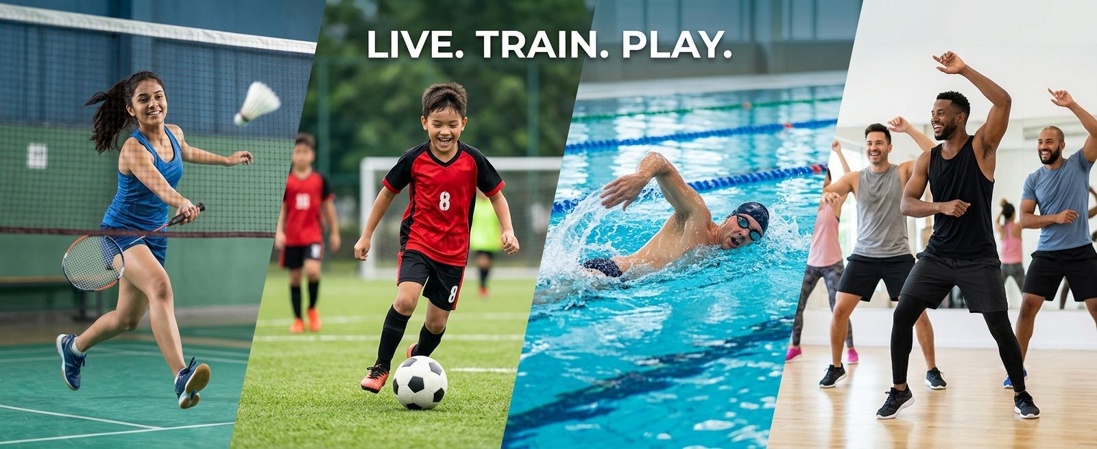 Badminton, football, swimming and fitness across the four Velocity clubs